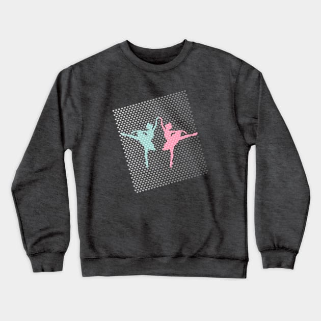 Pastel Ballerinas Crewneck Sweatshirt by XOOXOO